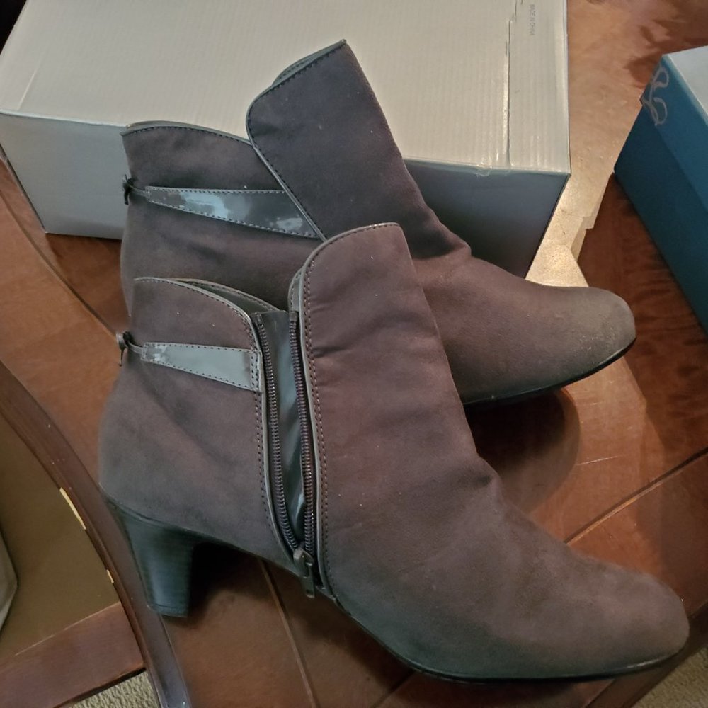 Gray Ankle Boot